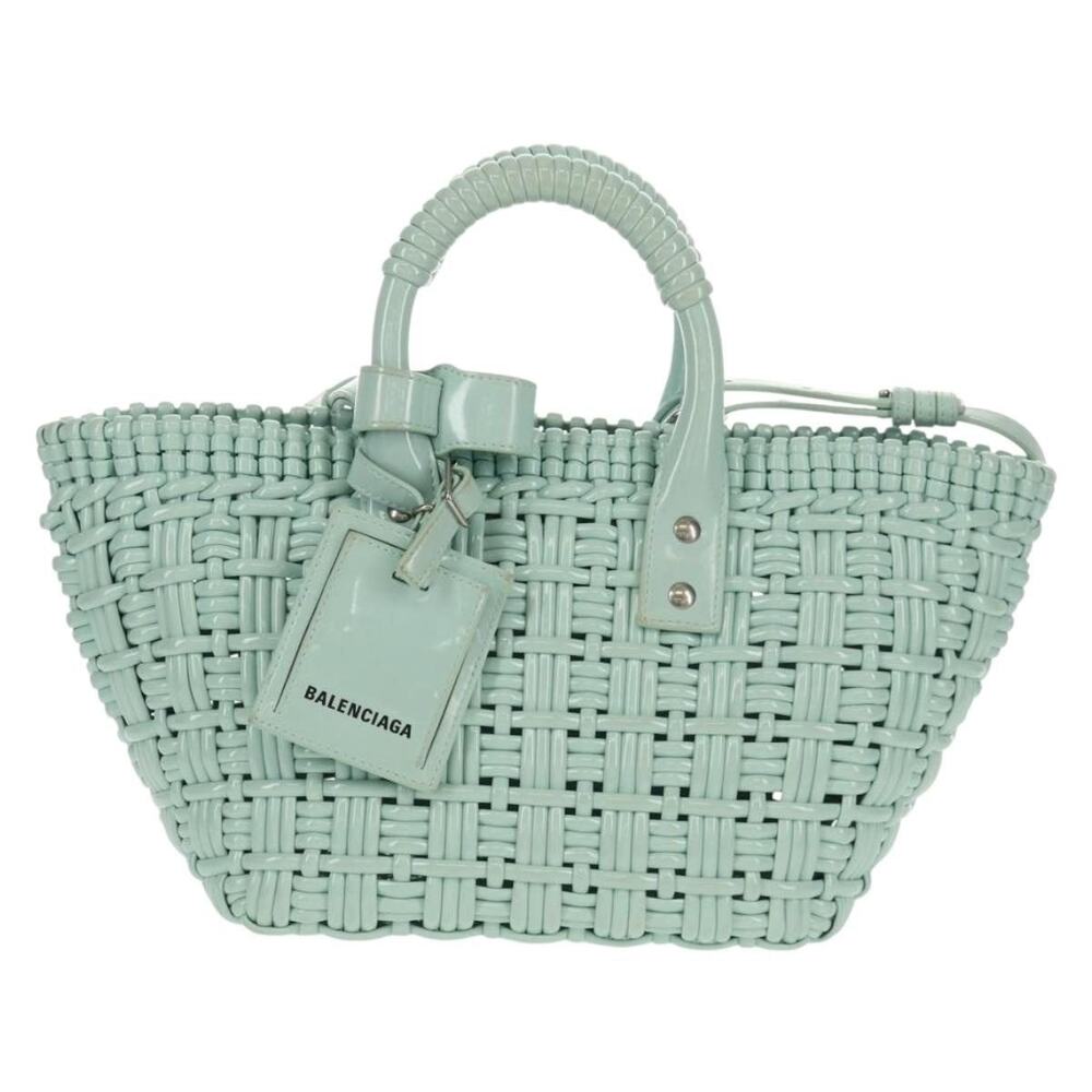 Balenciaga Rubber Bistro XS Handbag Lime Green